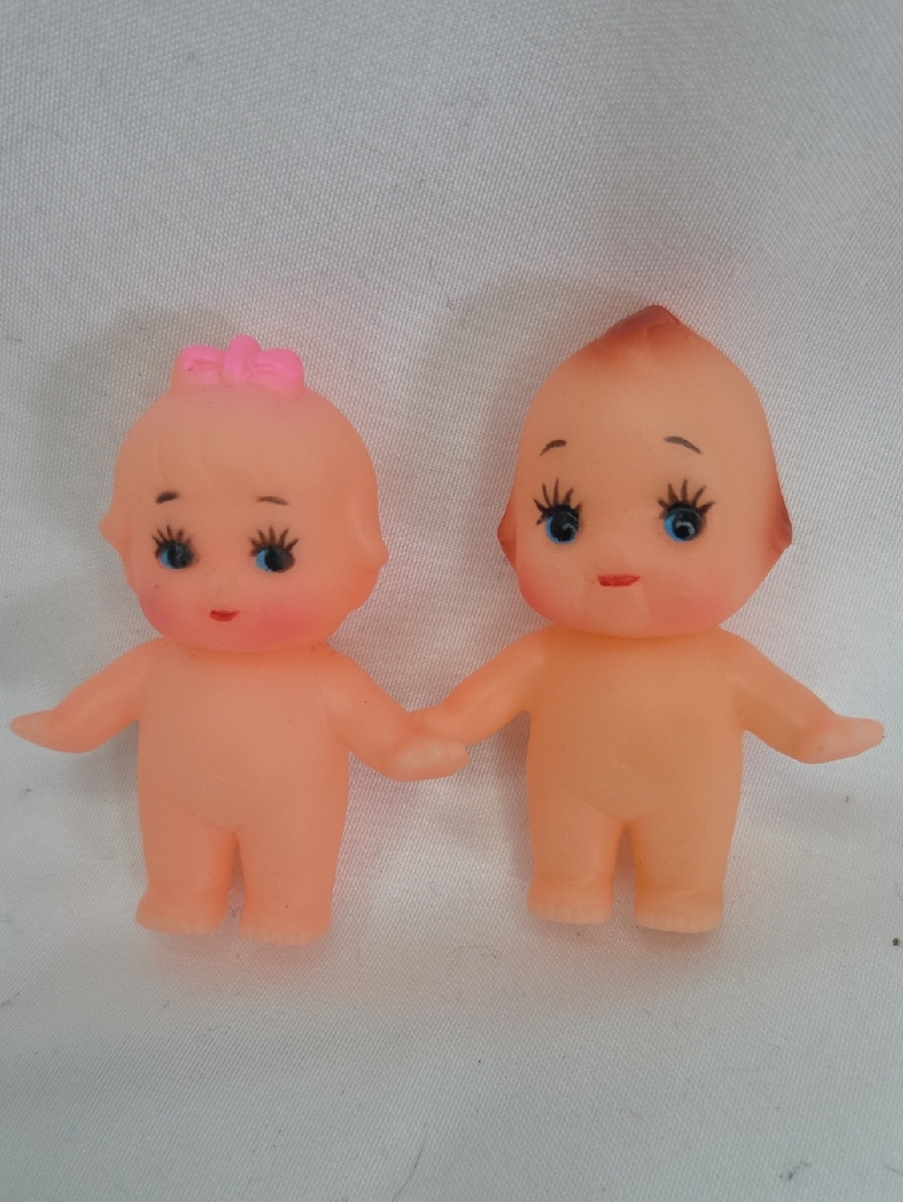 Kewpie Doll mini Figures soft vinyl TBN Stamped Vintage Cuties